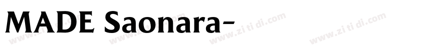 MADE Saonara字体转换